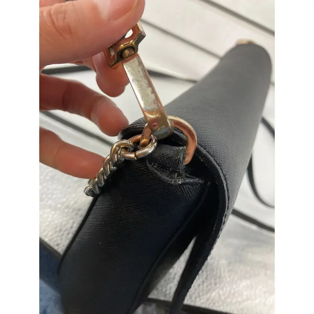 KATE SPADE, SMALL BLACK SAFFIANO LEATHER CROSSBODY BAG (ASIS)